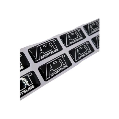 abt Logo 3x Lenkrad Felgen logo Emblem  Aufkleber Interieur innen 3 cm x 1,2cm - Bild 1 von 3