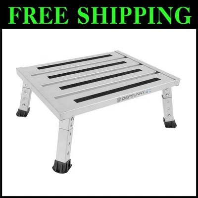 Banqueta de degrau para trailers para crianças e idosos, 3 níveis de altura - Imagem 1 de 4