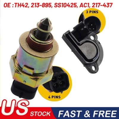 Válvula de control de ralentí y sensor de posición del acelerador Fit 1991-1995 Chevrolet C1500 nuevo Foto 1 de 4