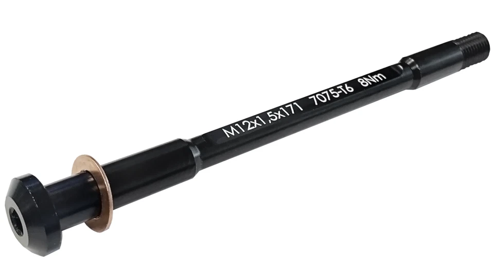 CLCBIKE PERNO PASSANTE POSTERIORE M12x1.5x167MM NERO - Immagine 1 di 1