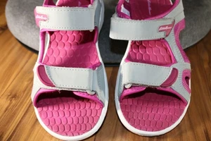 Eddie Bauer White Pink Open Toe Strap Sandals YOUTH USA 3, EU 35 (120713) NWOB - Picture 1 of 9