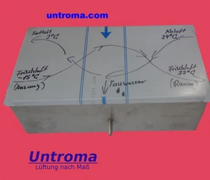 Ventilation Device 36W 0-220m³ up to 90% Silent WRG Ventilation Heat Recovery - Picture 1 of 4