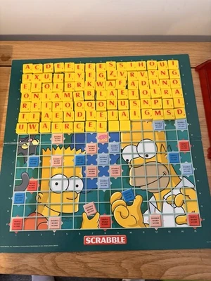 Mattel the Simpsons Scrabble Board Game 2005 Complete Good Condition - Image 1 of 4