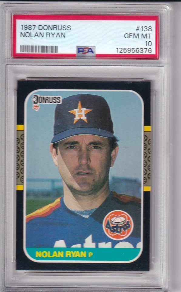 1987 DONRUSS NOLAN RYAN #138 * ASTROS * HOF  * GEM MINT PSA 10 * JUST GRADED - Image 1 of 1
