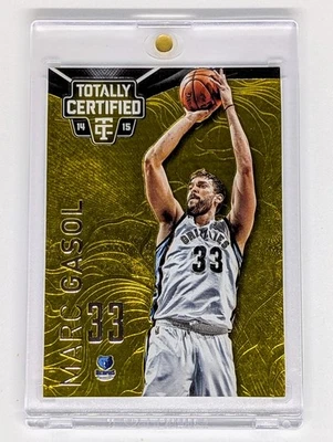 2014-15 Panini Totally Certified Platinum Gold #91 Marc Gasol /10 Grizzlies - Image 1 of 2