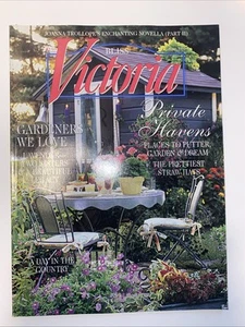 PRIVATE HAVENS April 1999 VICTORIA Magazine GARDENERS WE LOVE / JOANNA TROLLOPE - Picture 1 of 4