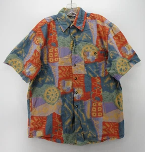 VINTAGE The Territory Ahead Shirt Men Medium Art Hippie 90s Southwestern Funky - Picture 1 of 12