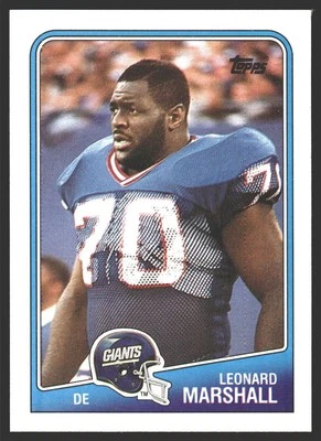 Leonard Marshall #281 1988 Topps New York Giants - Image 1 of 2