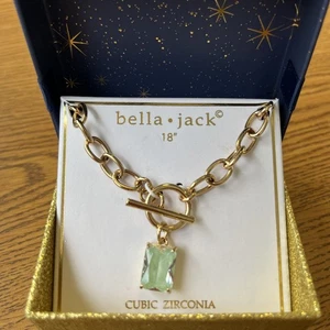 New BELLA JACK Light Blue Cubic Zirconia Necklace ~ NIB - Picture 1 of 4