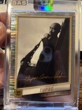 2023 GAS Trading Tupac Shakur #3 Rookie RC Silver Rain Facsimile Signature #1/10