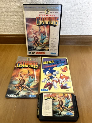 Eternal Champions Mega Drive Japan (Original Box and Manual) - Image 1 of 4