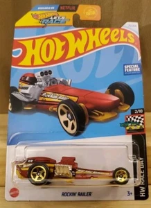 Hot Wheels 2024 HW Race Day Rockin' Railer Red HW Lets Race #75 - Picture 1 of 6