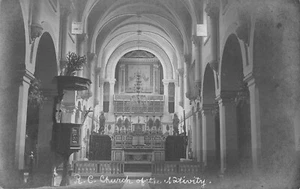 CPA / ISRAEL / JERUSALEM / CARTE PHOTO / CHURCH OF NATIVITY INTERIOR - Picture 1 of 1