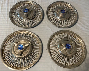 Ford Wire Spoke Spinner Hub Caps 13" Set of 4 1962 1963 1964 1965 Falcon Mustang - Picture 1 of 6