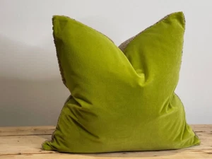 DESIGNERS GUILD MERELLE NATUR & LIMETTE SAMT KISSENBEZUG 60 X 60 CM KR5594 - Bild 1 von 8