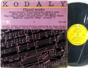 QUALITON Kodaly CHORAL WORKS Vasarhelyi ZOLTAN CHILDREN Andor SLPX-1259 NM- - Imagen 1 de 4