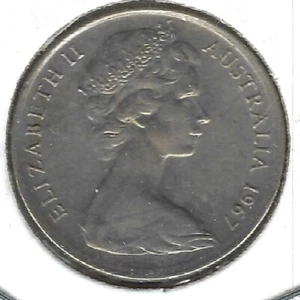 1967 AUSTRALIA Circulated Five Cent QEII & Echidna Coin! - Picture 1 of 2