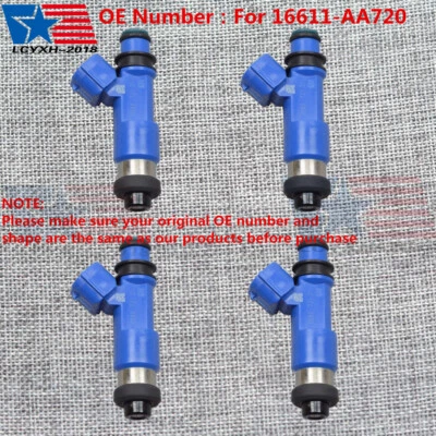 NUEVO Juego de 4 inyectores de combustible para Subaru 16611-AA720 WRX / STI azul oscuro 565cc Foto 1 de 4