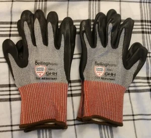 Bellingham 5245L schwarz/grau Nitril Handschuhe groß neu Menge 2 Paar - Bild 1 von 3