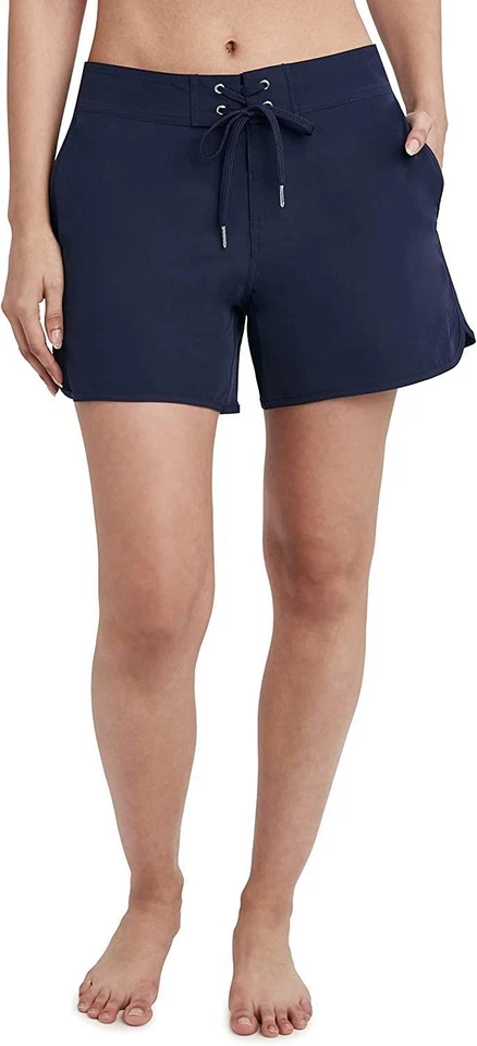 Traje de baño corto Nautica ESF11217 para mujer de 4,5" Board, Deep Sea, XL Foto 1 de 3