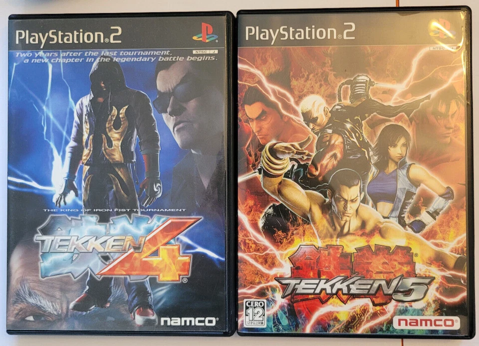 Tekken 2 Game Bundle (Sony PS2) Importaciones japonesas - Tekken 4 + Tekken 5 - CIB Foto 1 de 4
