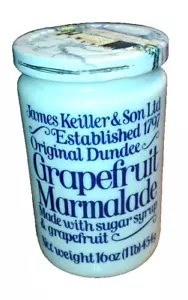 Vintage James Keiller & Sons Ltd. Grapefruit Marmalade original Jar Pot - Picture 1 of 10