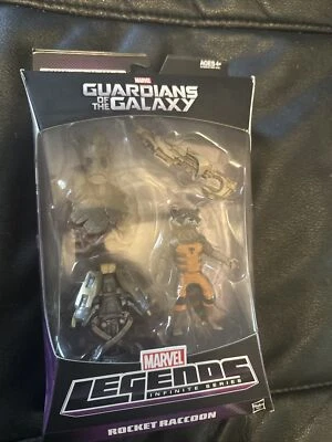 Marvel Legends Serie Infinita Guardianes de la Galaxia Cohete Mapache BAF Groot Foto 1 de 3