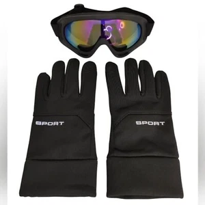 Sport Googles and Touch Screen  Gloves Black Size XL Brand New in Package - Picture 1 of 16