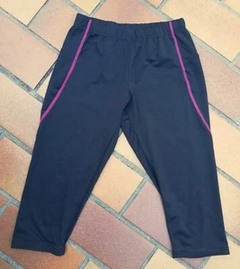 Laufhose, running tights, Fitnesshose, 3/4-Länge, Gr. S, schwarz m. pink, Crivit - Bild 1 von 2