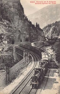 Svizzera - Ferrovia del S. Gottardo (TI) Galleria spirale del Prato - Ed. Photog - Imagen 1 de 2