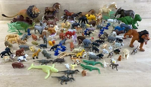 Miniature Animals Farm Toys Mixed Lot of 120 HORSE DINOSAUR DOGS - Picture 1 of 18