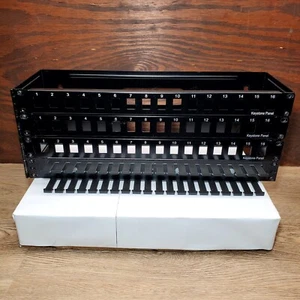 1 Port Panel BRACKET 3 - 16 Port Keystone Panels 2 - Sets Of 20 Cable Managers - Picture 1 of 4