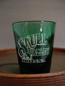 VINTAGE SKULL VALLEY ARIZONA SHOT GLASS - Picture 1 of 2