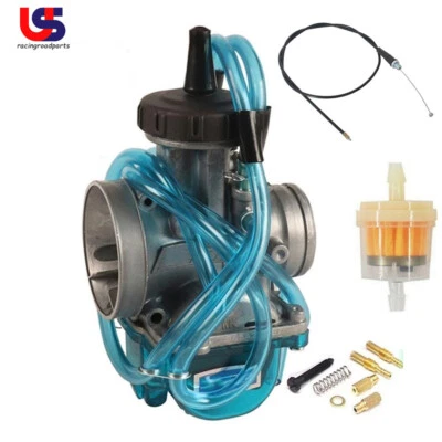 Carburetor & Throttle Cable Fit For Honda ATC250R CR250 CR500R CR250R - Image 1 of 4