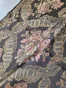 Splendidi bouquet da tavolo vintage broccato nero rosa e oro metallizzato rose - Foto 1 di 7