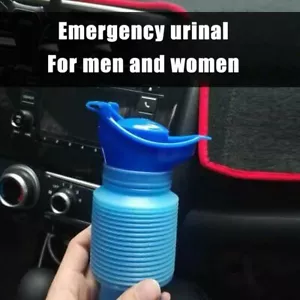 Portable Urinal 750ml Male Female Unisex Travel Camping Car Toilet Pee Bottle - Picture 1 of 3