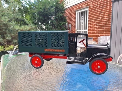 Camión Keystone Packard American Railway Express acero prensado años 20 restaurado Foto 1 de 4