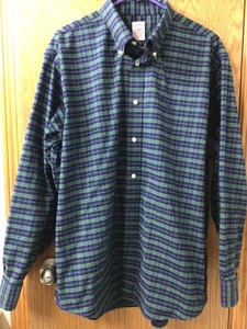 Camisa Brooks Brothers Hombre XL MANGA LARGA TRADICIONAL Botón Oxford. "Cofre 52""" - Imagen 1 de 5