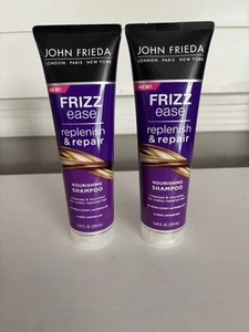 JOHN FRIEDA Frizz Ease Replenish & Repair Shampoo, 8.45 fl oz Each, Lot Of Two - Picture 1 of 3