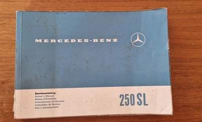 Livre/manuel/notice d'entretien Mercedes 250SL pagode W113 MERCEDES BENZ Foto 1 de 4
