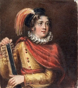 EMMA ELEONORA KENDRICK (1788-1871) Miniature Painting CLASSICAL PORTRAIT OF LADY - Picture 1 of 5