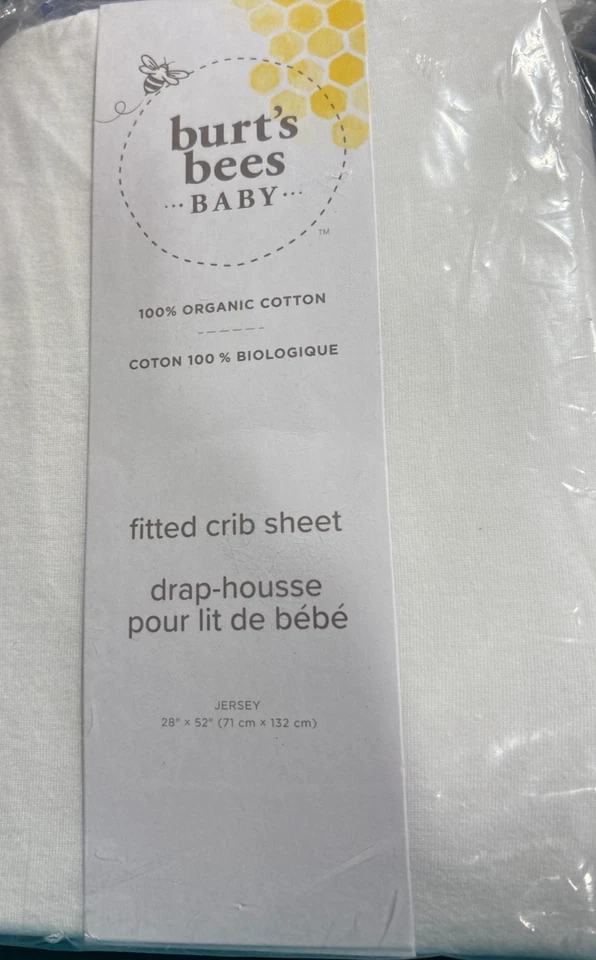 Nueva sábana ajustable para cuna Burt’s Bees de algodón orgánico Foto 1 de 1