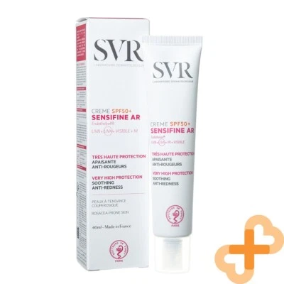 SVR Sensifine Ar SPF 50+ Facial Cream for Sensitive Skin 40ml Anti-Redness - Image 1 of 4