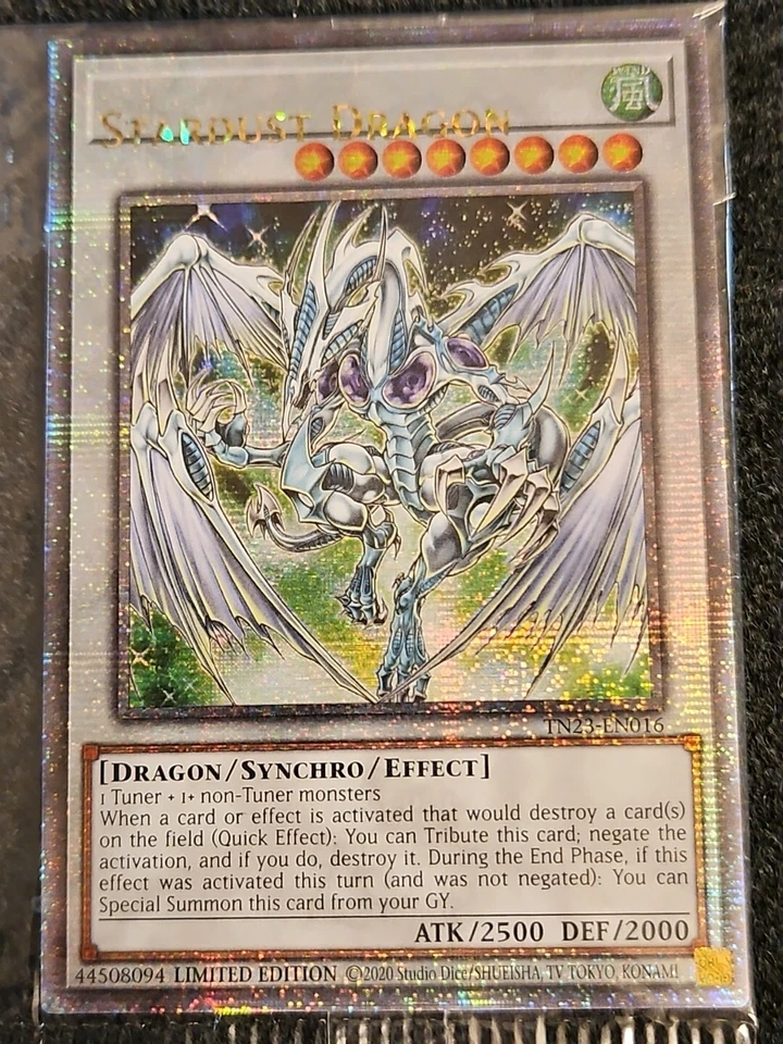 *Misprint* Stardust Dragon TN23-EN016 Quarter Century Secret Rare NM Sealed! - Image 1 of 1