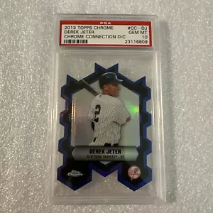 2013 Topps Chrome Connection Die Cut #CC-DJ Derek Jeter PSA 10 HOF Yankees - Picture 1 of 7