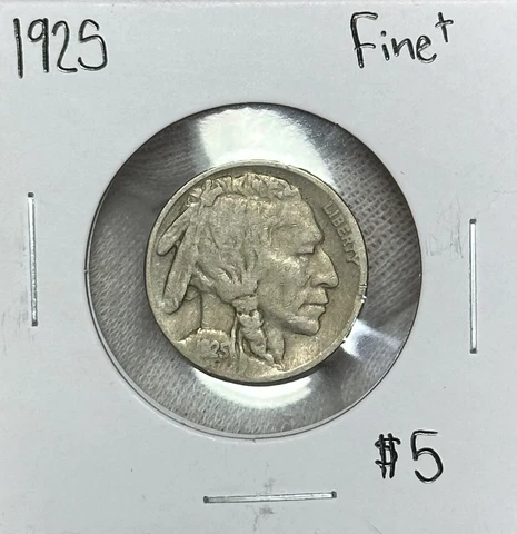 1925-P Buffalo Nickel Choice Fine Cover