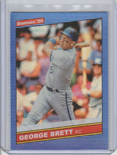 2020 DONRUSS RETRO HOLO BLUE GEORGE BRETT #229 KANSAS CITY ROYALS HALL OF FAME