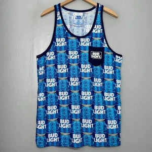 Canotta uomo Bud Light taglia media festival novità birra busch stampa all over - Foto 1 di 6