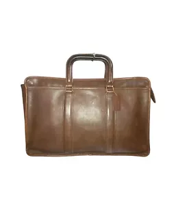 Coach NYC Vintage 60-70er Bonnie Cashin Ära braune Leder Aktentasche 16,5"X10"X3" - Bild 1 von 14