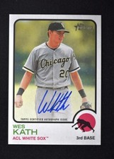 2022 Heritage Minors Real One Auto #ROA-WK Wes Kath - ACL White Sox